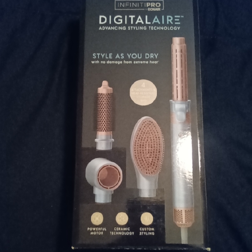 INFINITIPRO by Conair Digital Aire Hair Styler - Rose Gold